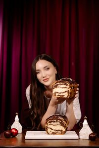 Cozonac Lapterra tradițional (50% umplutură de miez de nucă, rahat)